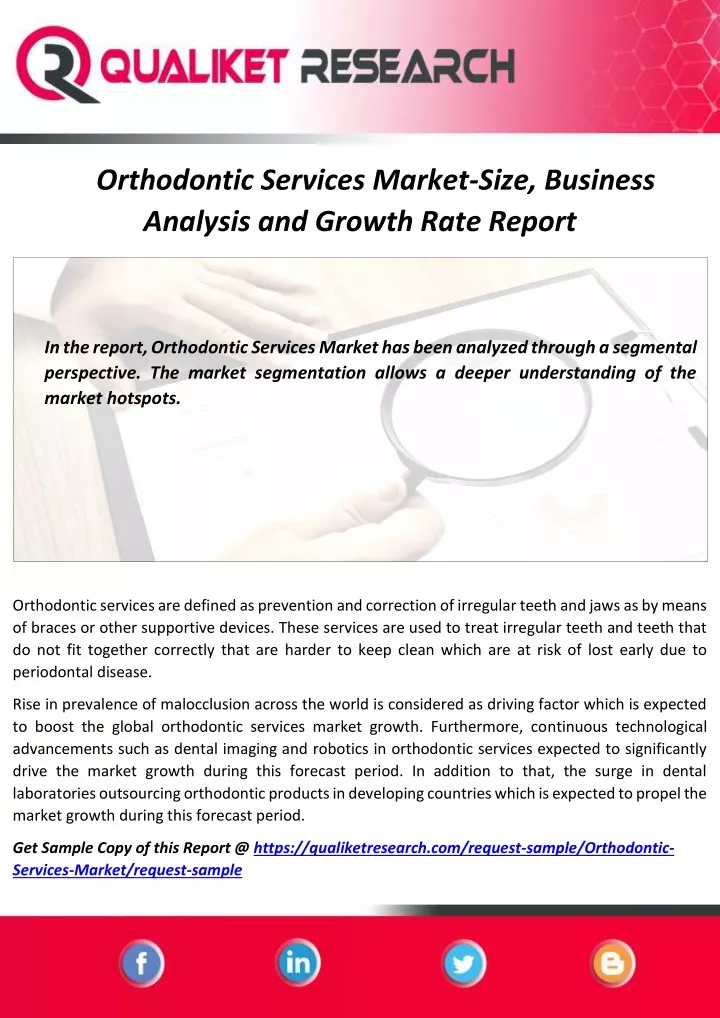 orthodontic services market size business