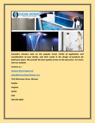 cascada s showers take on the popular trend