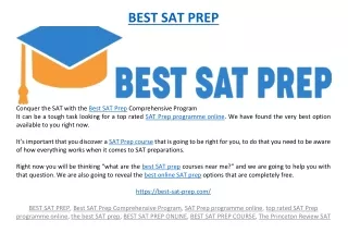 best sat prep