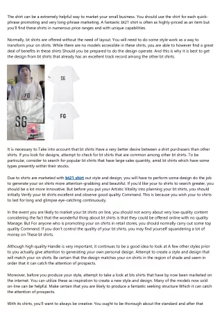 the shirt can be a extremely helpful