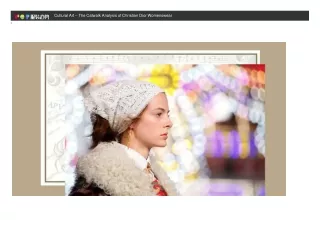 cultural art the catwalk analysis of christian