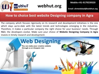 How to choice best website Designing company in Agra