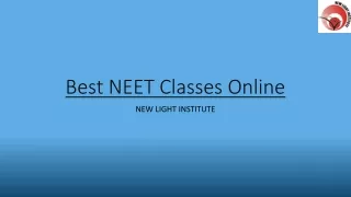 Best NEET Classes Online
