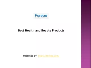 Best Health and Beauty Products