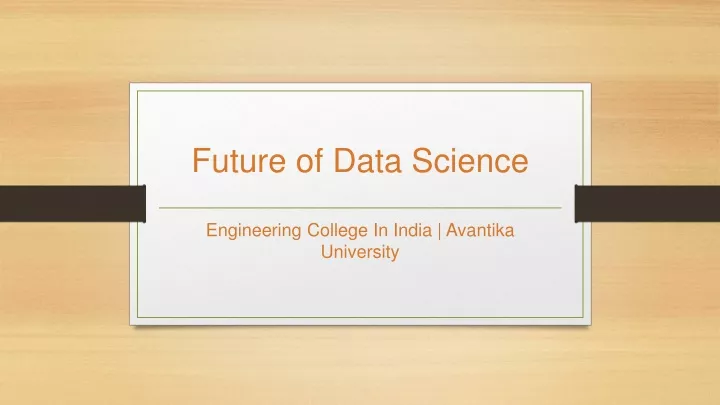future of data science