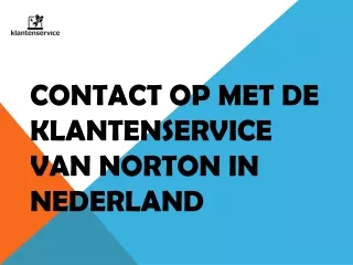 Contact op met de Klantenservice van Norton in Nederland