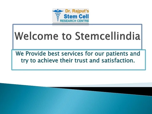 Best Stem Cell Therapy in Cerebral Palsy - Stemcellindia