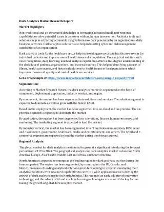 dark analytics market research report