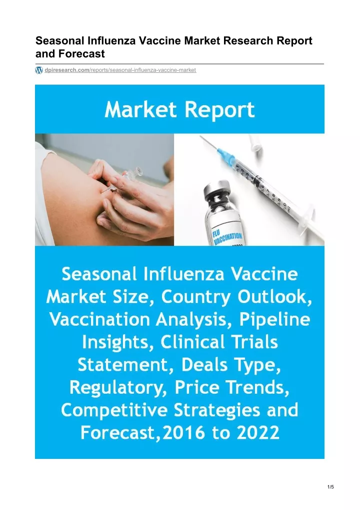 seasonal influenza vaccine market research report