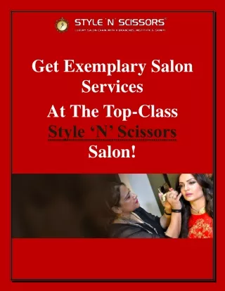 get exemplary salon services at the top class
