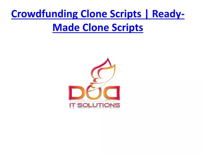 crowdfunding clone scripts ready made clone scripts