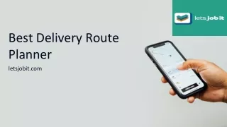 Best delivery route planner