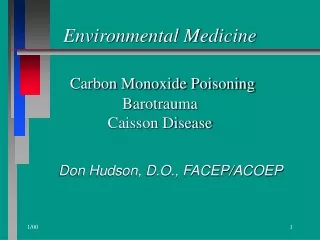 Carbon Monoxide Poisoning