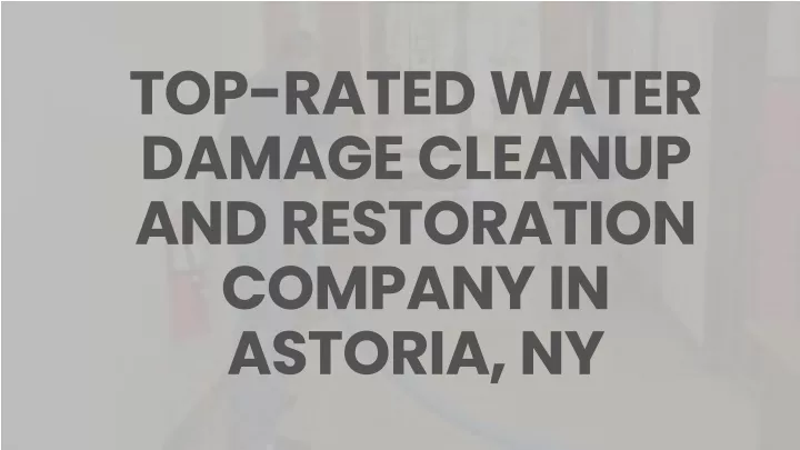 top rated water damage cleanup and restoration