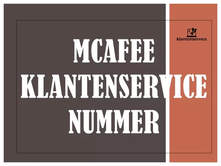 mcafee klantenservice nummer