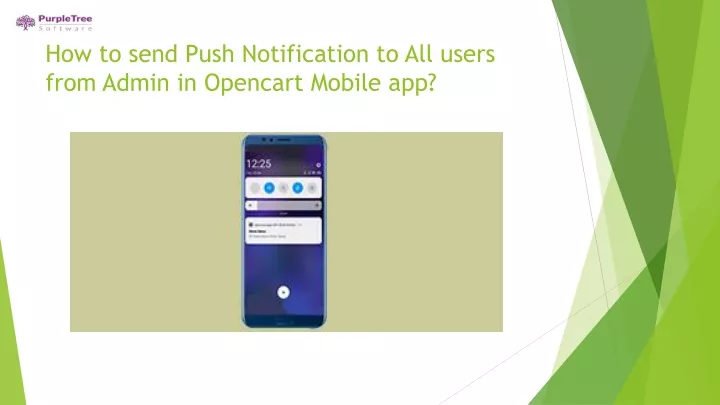 how to send push notification to all users from admin in opencart mobile app
