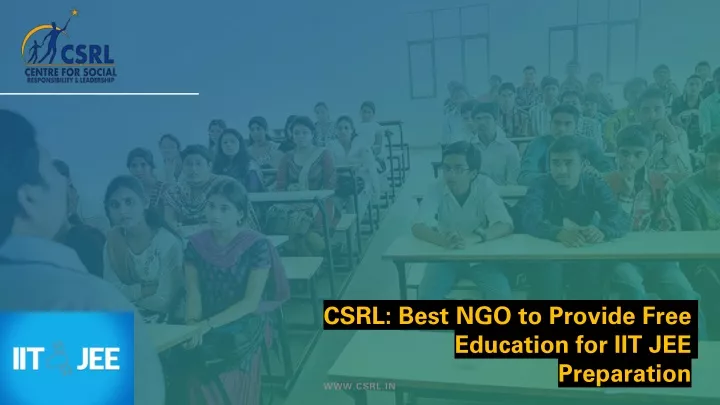 csrl best ngo to provide free education