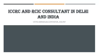 iccrc and rcic consultant in delhi and india