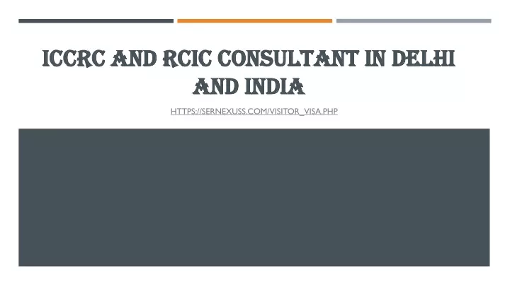 iccrc and rcic consultant in delhi and india