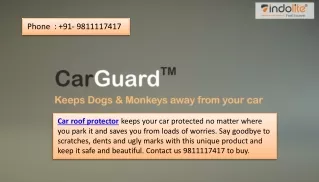 CarGuard - Keeps Dogs & Monkeys Away from Your Car