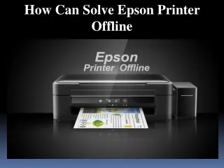how can solve epson printer offline