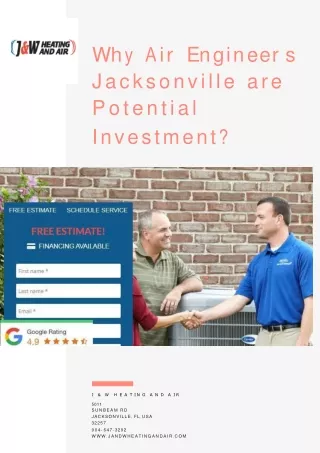 Why Air Engineers Jacksonville are Potential Investment