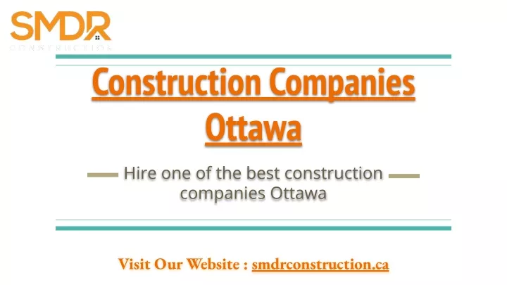 construction companies ottawa