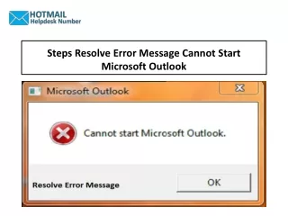 Cannot Start Microsoft Outlook |Steps Resolve Error Message 1-888-726-3195
