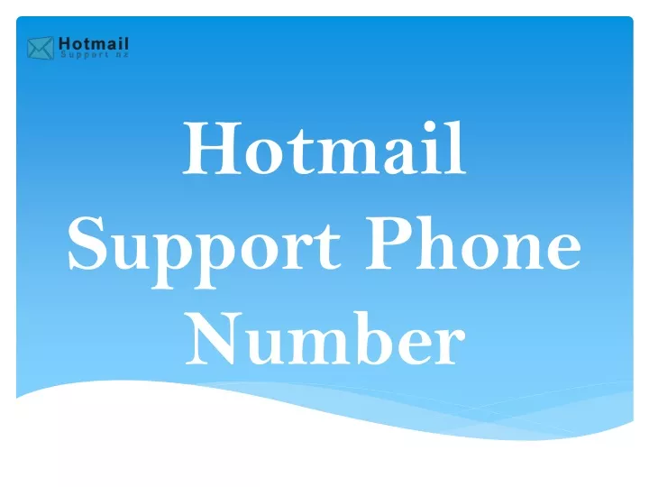 hotmail support phone number
