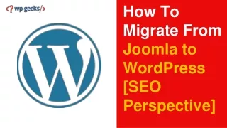 how to migrate from joomla to wordpress