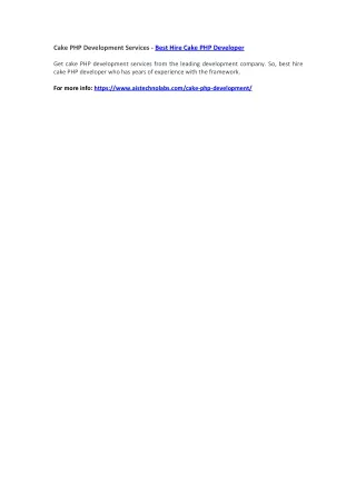 cake php development services best hire cake