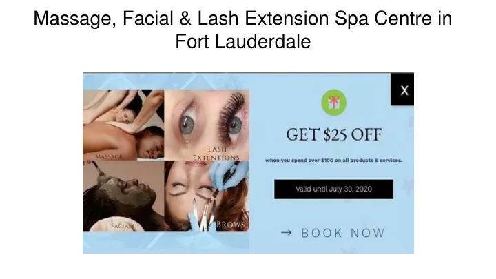 massage facial lash extension spa centre in fort lauderdale