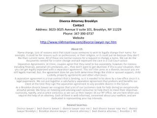 Divorce Attorney Brooklyn
