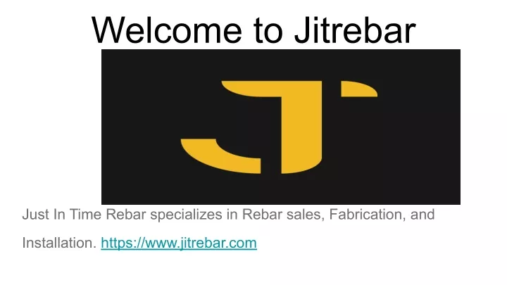 welcome to jitrebar