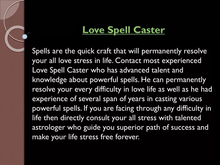 love spell caster