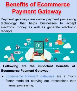 Benefits of Ecommerce Payment Gateway