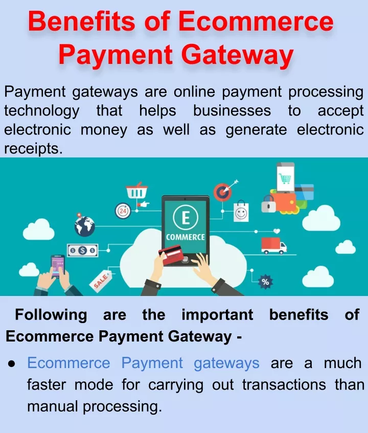 benefits of ecommerce payment gateway