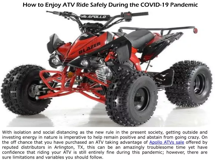 how to enjoy atv ride safely during the covid