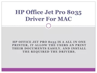 hp office jet pro 8035 driver for mac