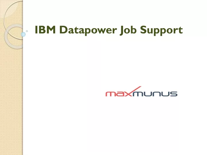 ibm datapower job support