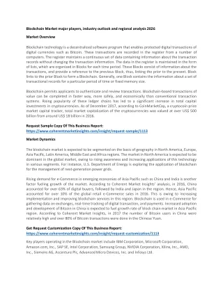 blockchain market major players industry outlook