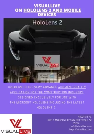 VisualLive on Hololens 2 and Mobile Devices