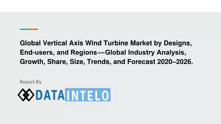 global vertical axis wind turbine market