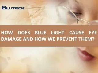 how does blue light cause eye damage