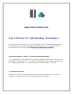 Tips to Choose the Right Wedding Photographer - slide 1