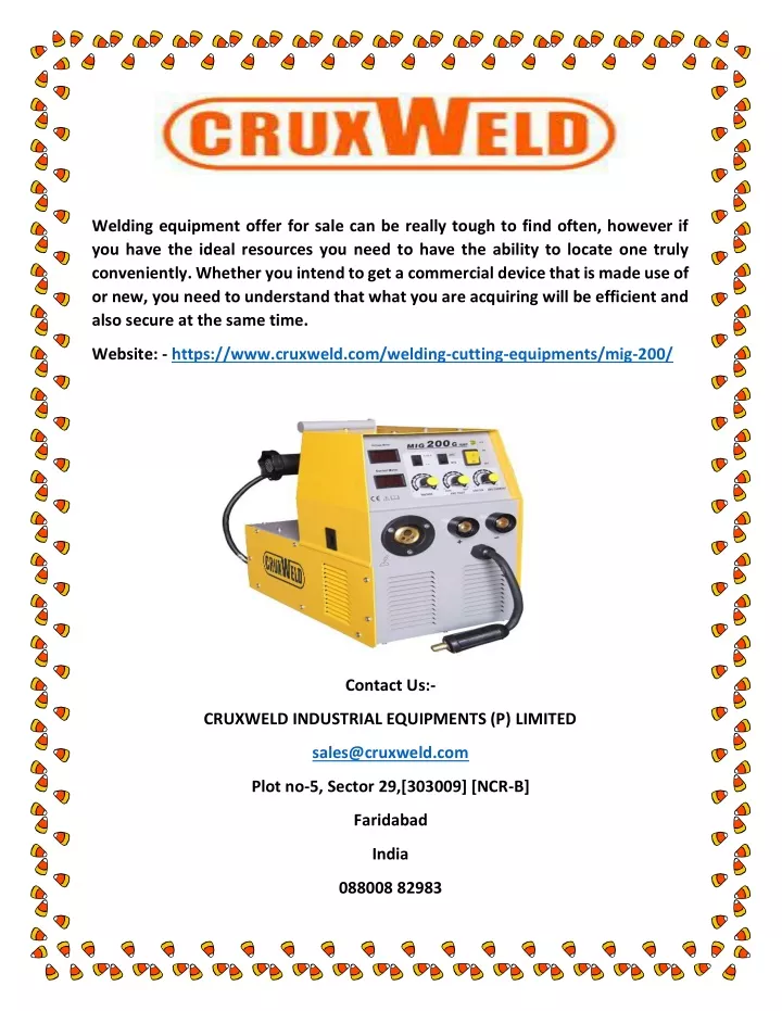 welding equipment offer for sale can be really