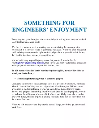 something for engineers enjoyment every engineer