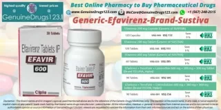 Generic Efavirenz Sustiva 600 mg Tablet