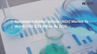 Automated Guided Vehicle (AGV) Market  Technology and Market Forecasts to 2027