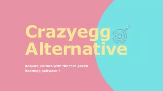 crazyegg a l t e r n a t i v e